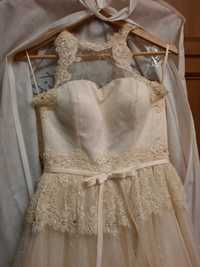 Продам свадебное платье б/у,  XS