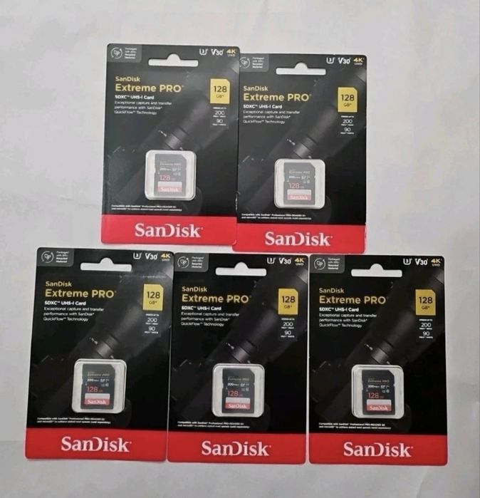 Sandisk extreme pro 128 gb sd 200mb/s