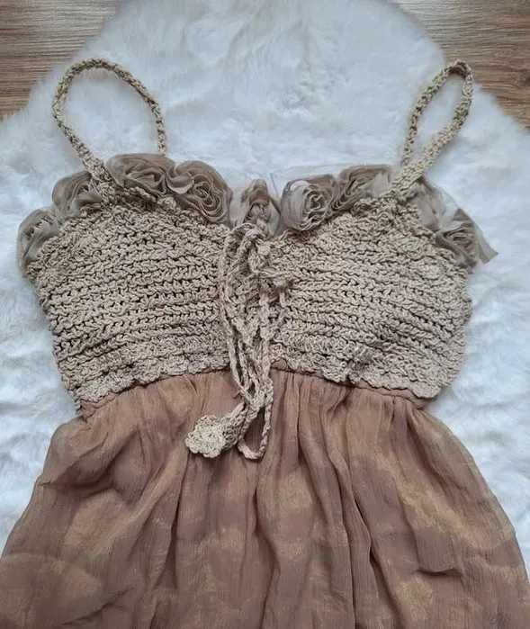 Śliczna dziecięca dziewczęca sukienka bawełna 2-3 lata