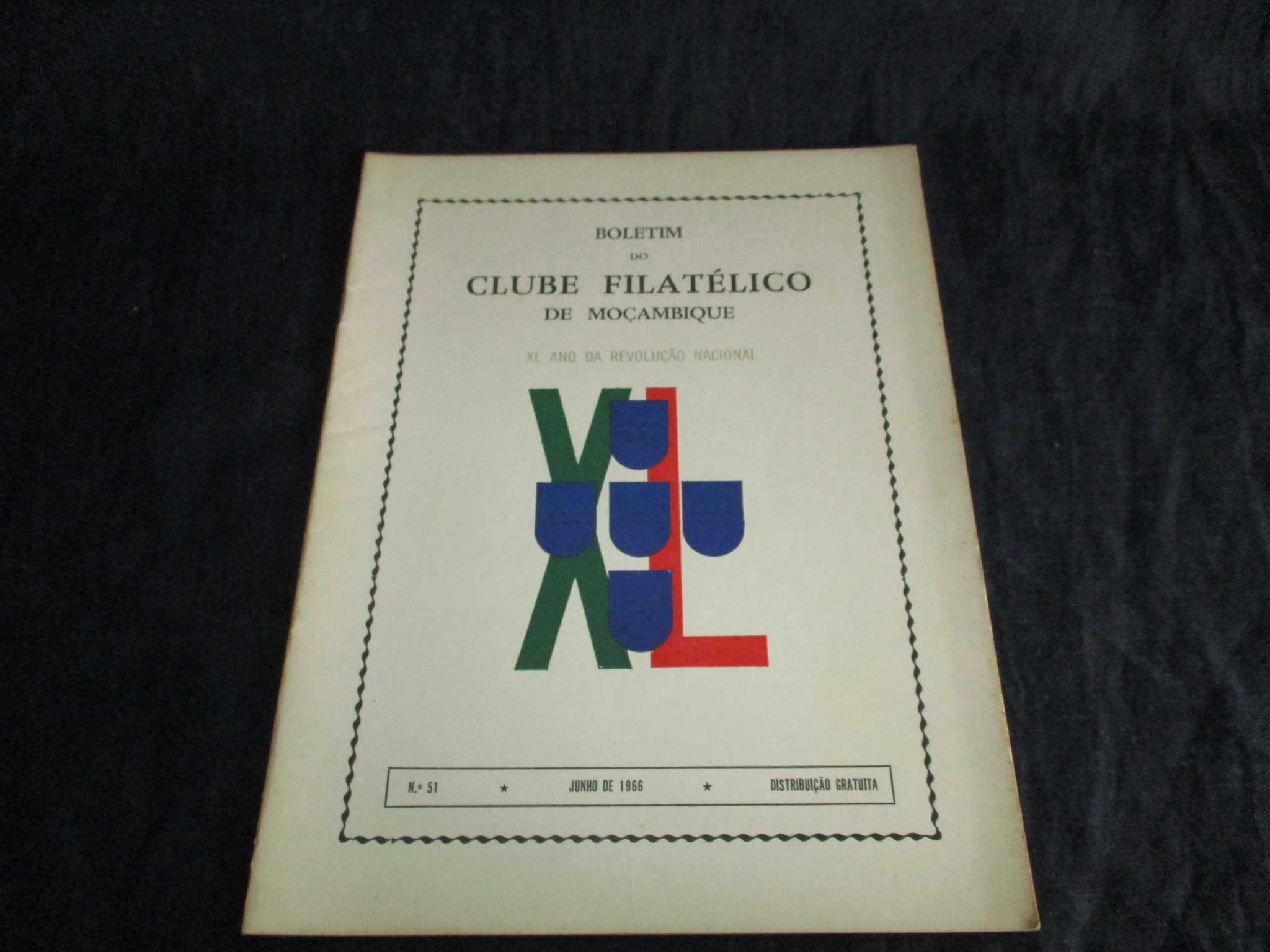 Livro Boletim do Clube Filatélico de Moçambique 1965 a 1966