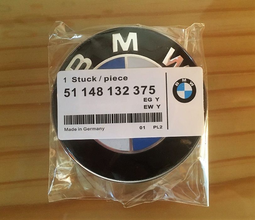 Símbolos BMW capô/mala 82, 78, 74 mm, jantes 68 mm, volante, chaves