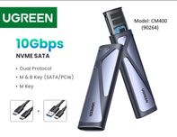 Зовнішній корпус UGREEN кишеня для жорсткого диска NVMe і SATA M.2
