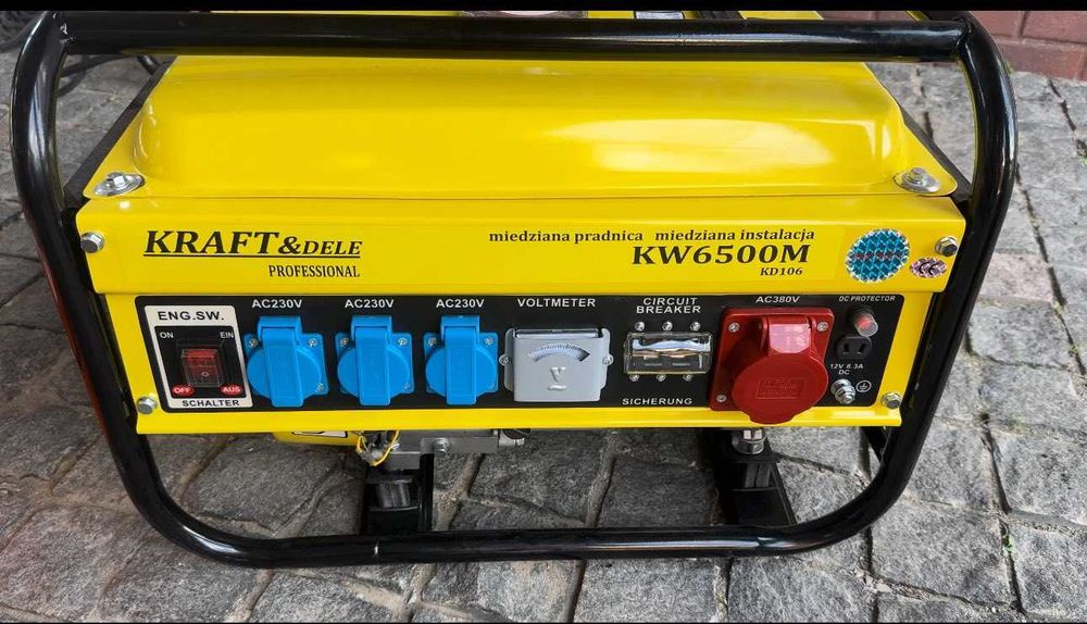 Генератор трифазний Kraft&Dele 2,8kVA 12/230/380V бензин