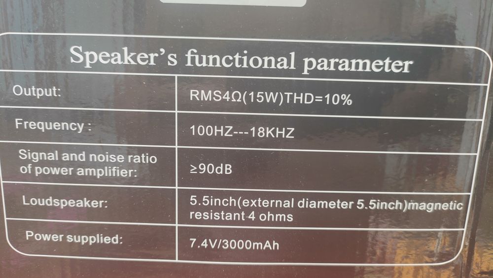 Przenośny Wydajny Zestaw Karaoke