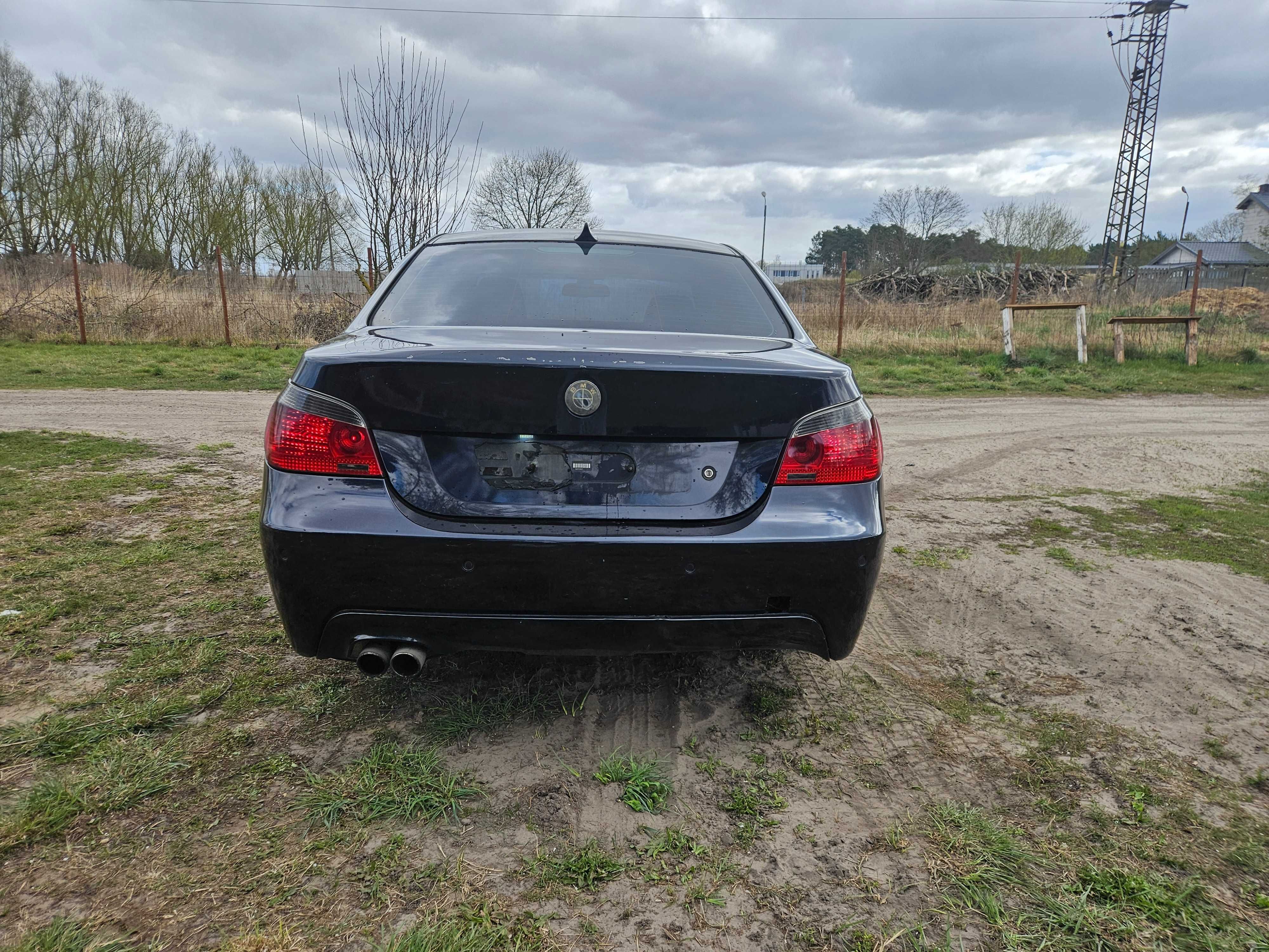 Bmw e60 m-pakiet 535d 272km carbonschwarz xenon szyber kluczyk CZESCI