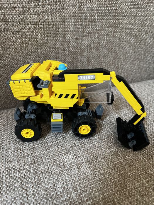 Лего сумісний конструкт поліція трак вантаж блок екскаватор Playtive