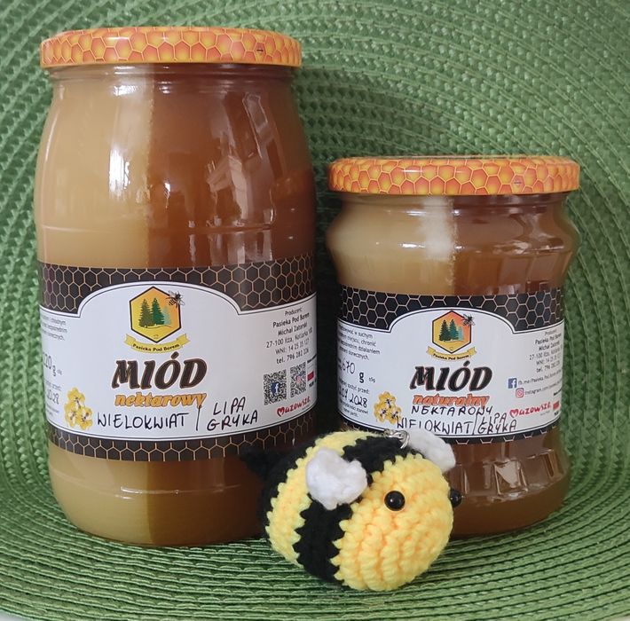MIÓD 2w1 nektarowy 0.9l (1220g) 2025