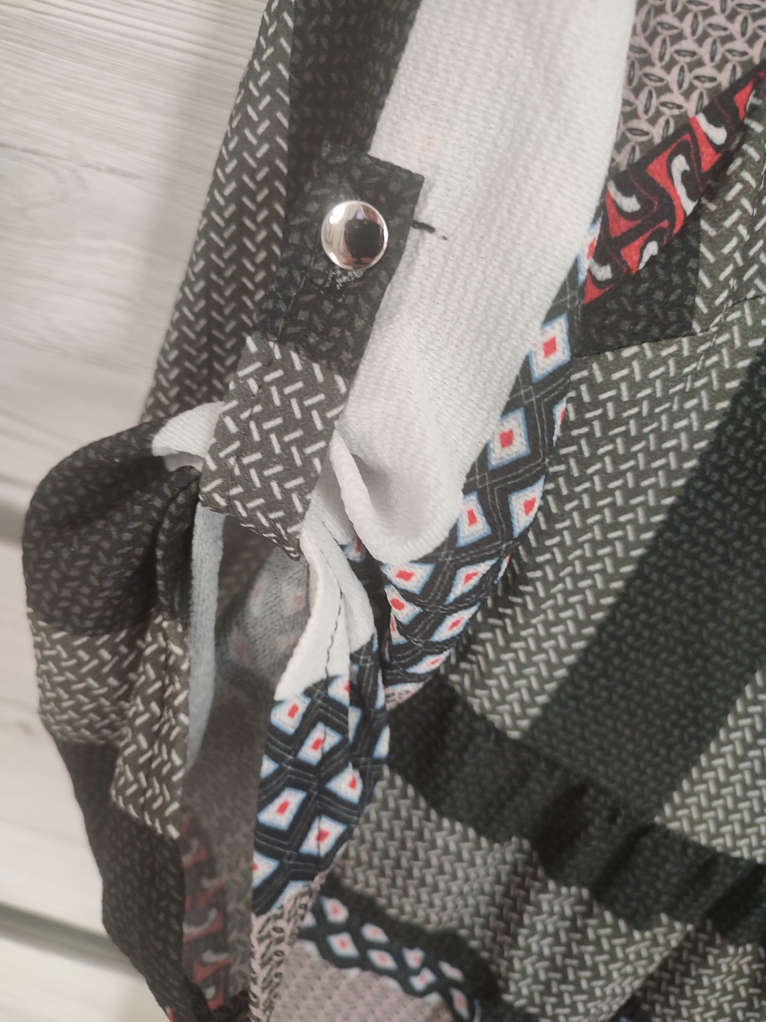 Sukienka w paski zielona - khaki , na lato