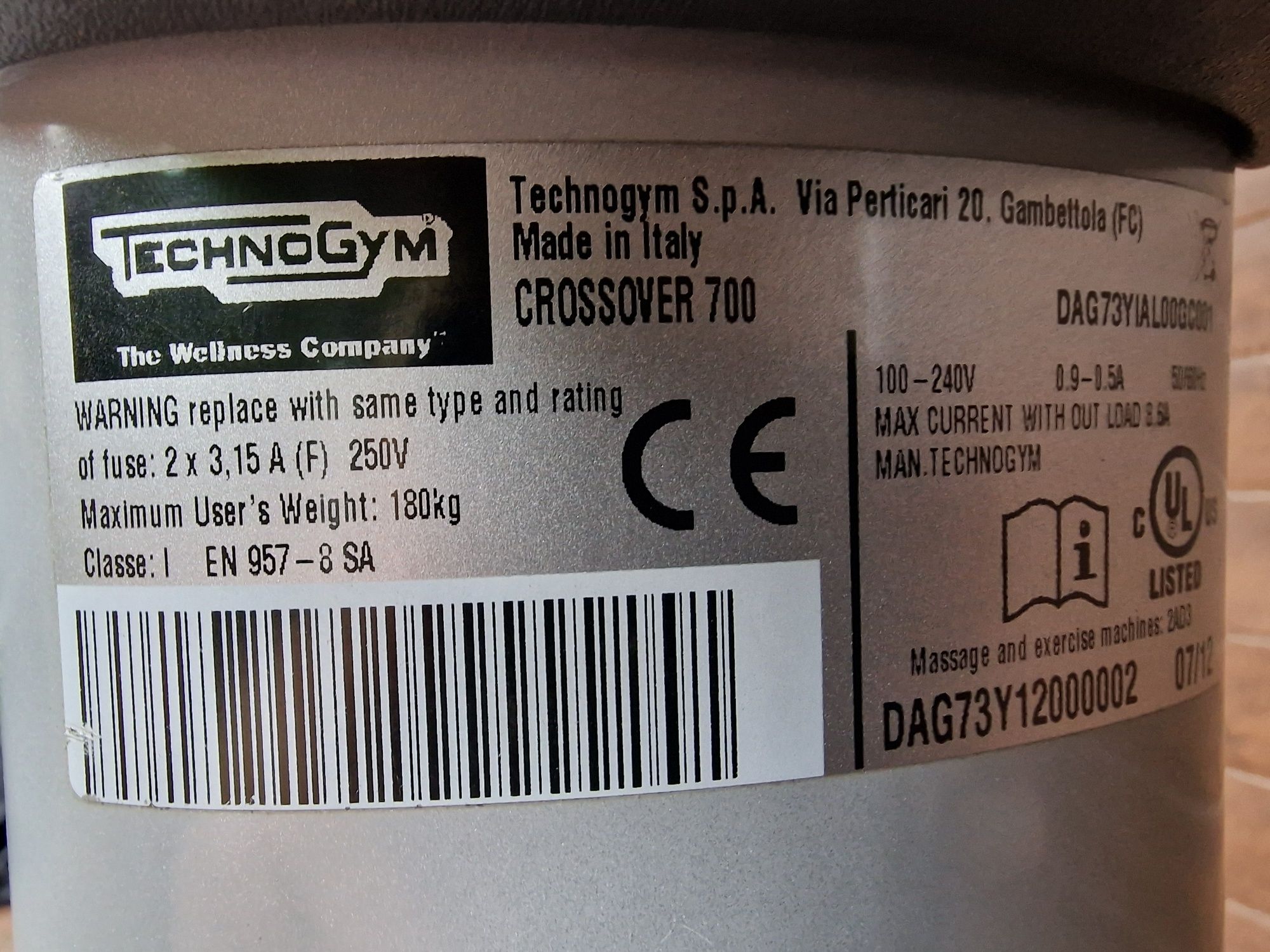Orbitrek Technogym TV gry crossover exc 700