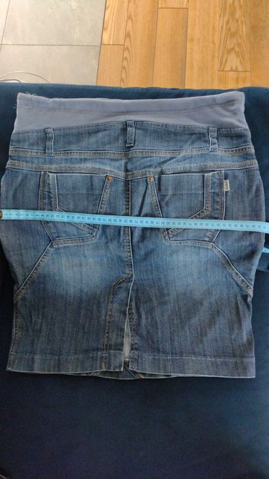 Spódnica ciążowa krótka jeansowa XL