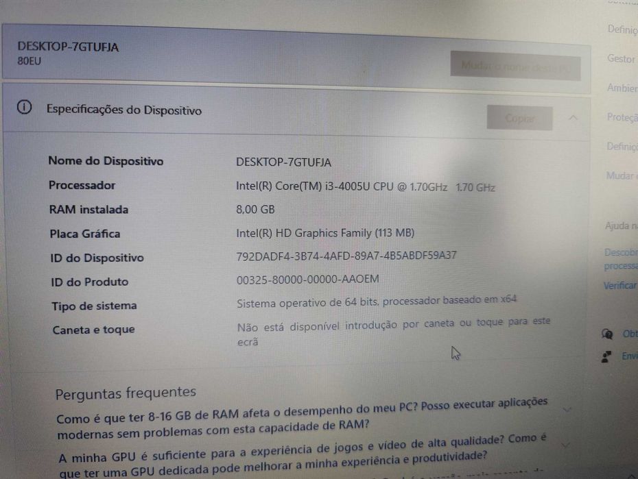 Lenovo B50-70 80EU i3-4005U (bom estado)