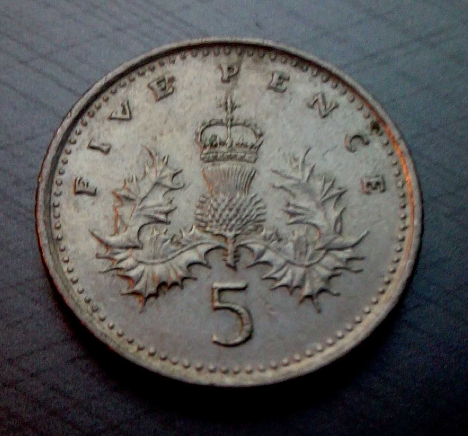 Moeda 5 Pence - 1992