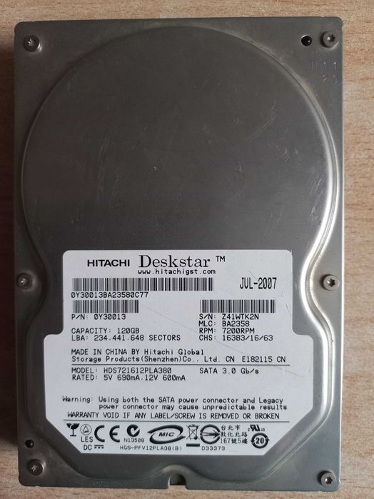 Жорстки диски. Оперативна память