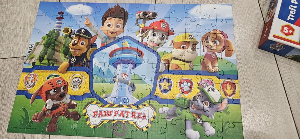 Zestaw Gra Psi Patrol Match "The Crazy Cube Game" + Puzzle