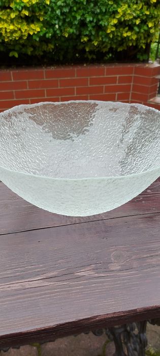 Patera misa piękna szklana o nie regularnych brzegach