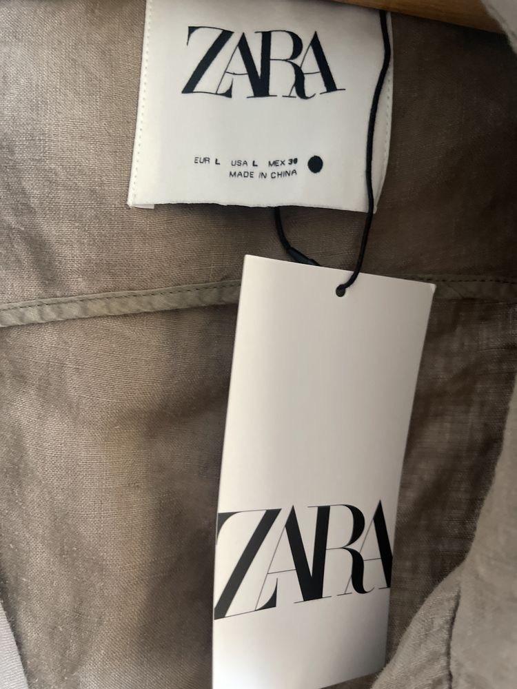 Рубашка платье ZARA