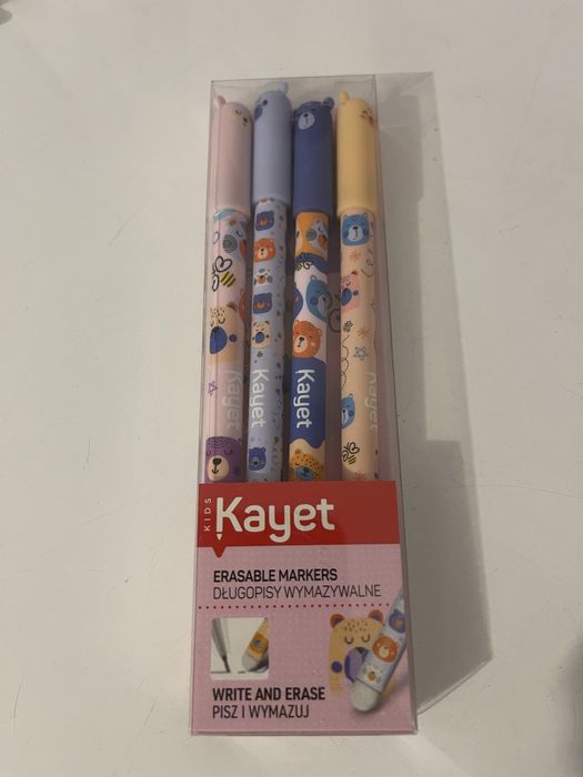 Dlugopisy wymazywalne kayet