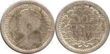 Holandia, 10 cent 1917 - srebro