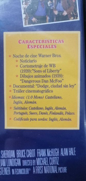 Dodge city Errol Flynn RARO  Donnie Brasco Al Pacino e Johnny Depp