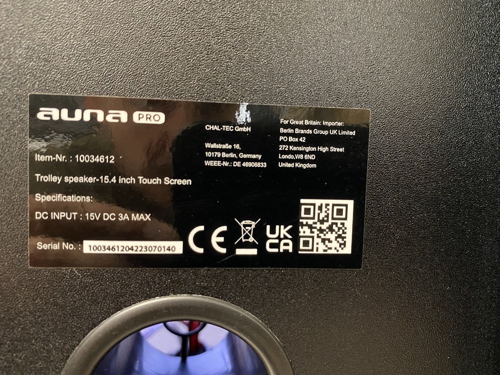 Мобільна блютуз колонка wifi з Німеччини Auna Pro KTV 10034612
