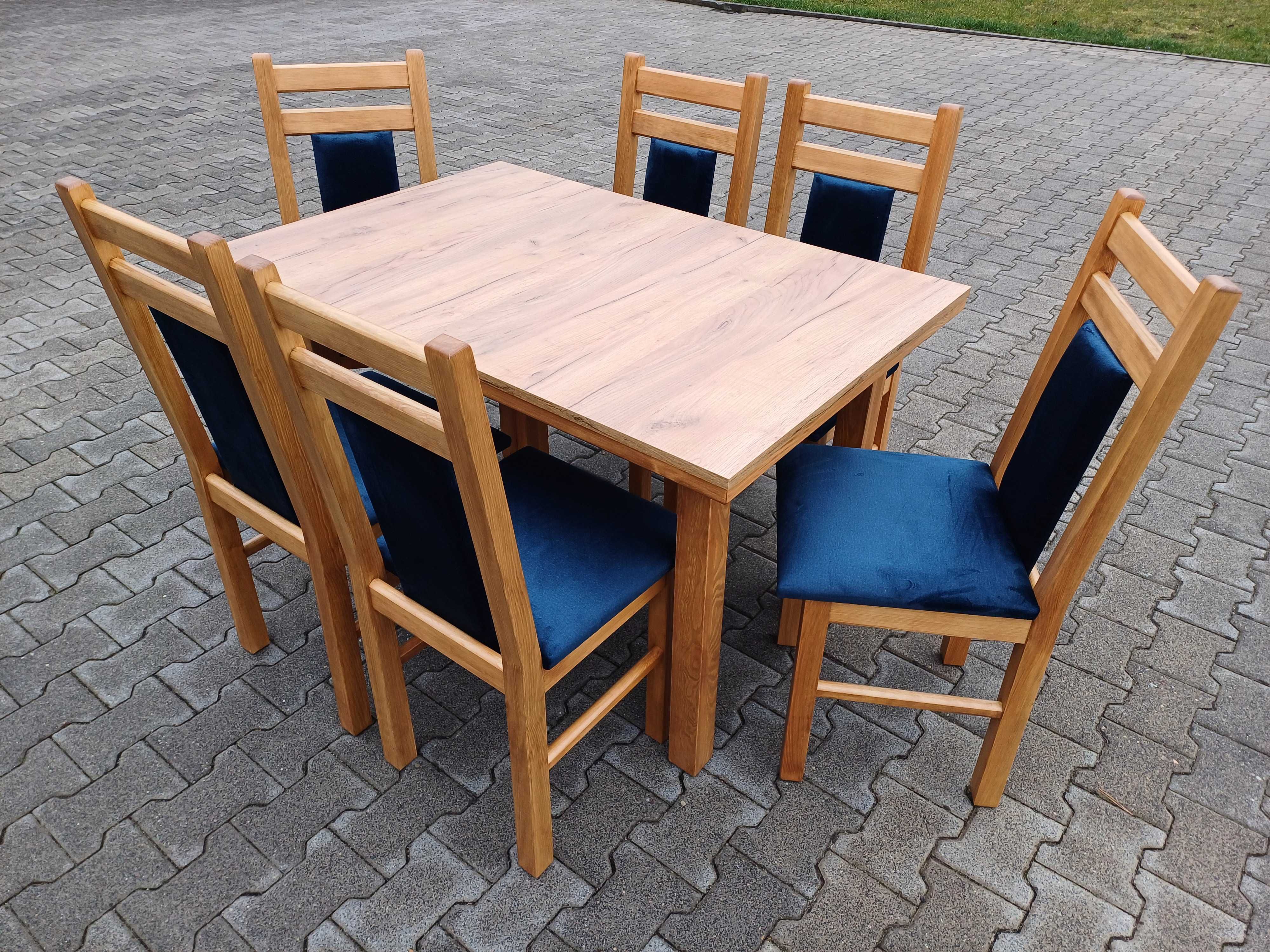 Stol 150x80 i 6 krzesel solidne krzesla tanio do baru restauracji nowe