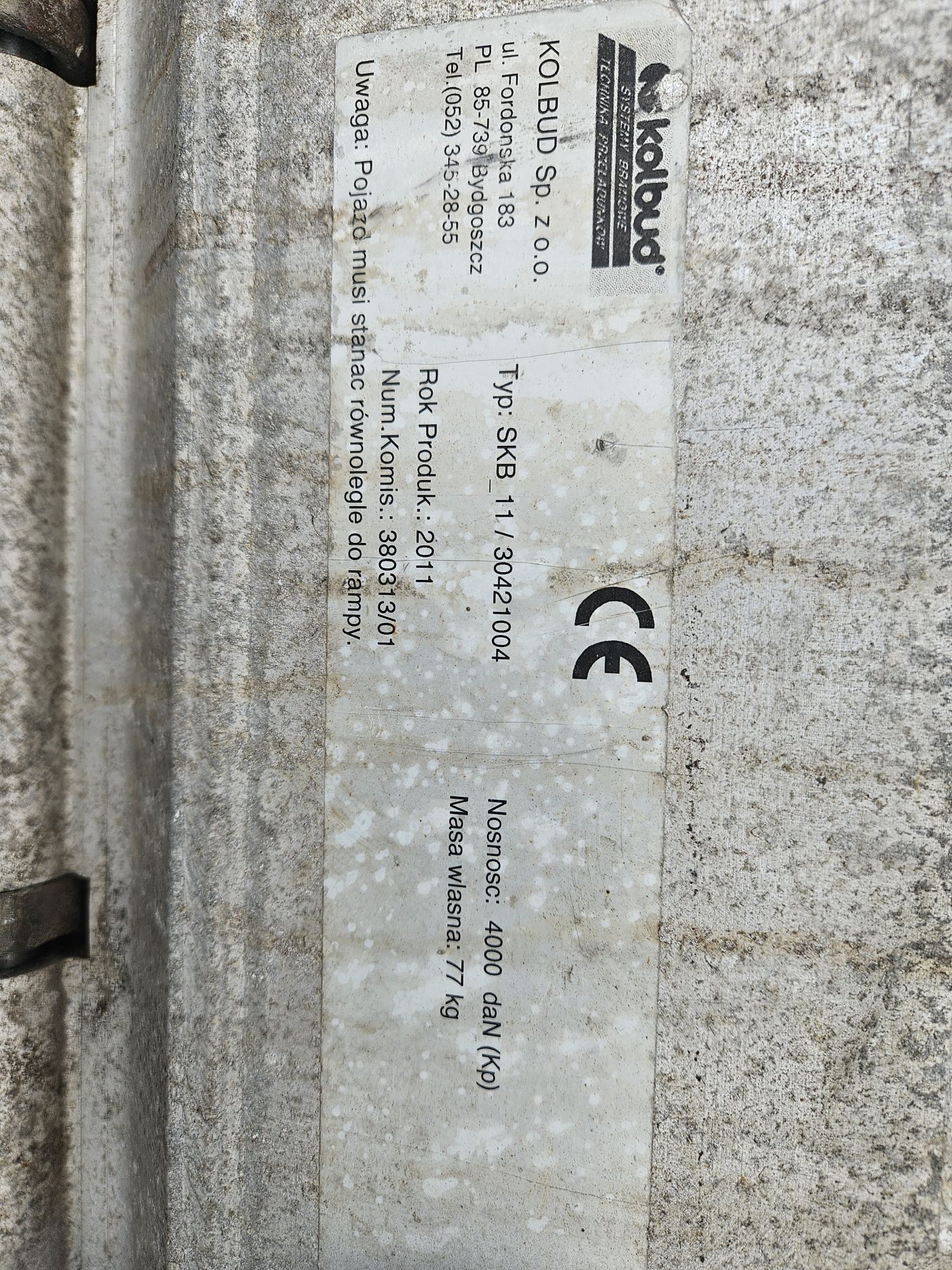 Mostek przeładunkowy , rampa przeładunkowa