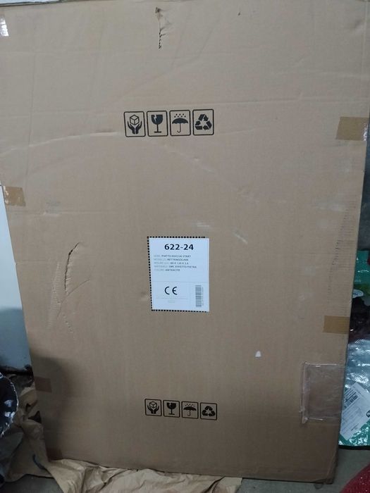 Base de duche preta 80x120 nova em caixa