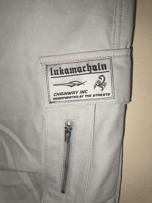 Lukamachain штани білі панк гранж  вуличний стиль