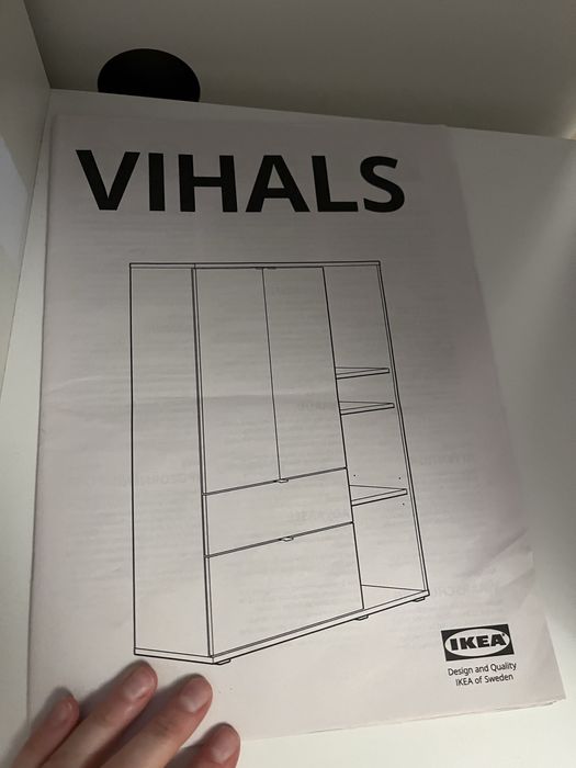 Komoda szafka szafa vihals ikea biala