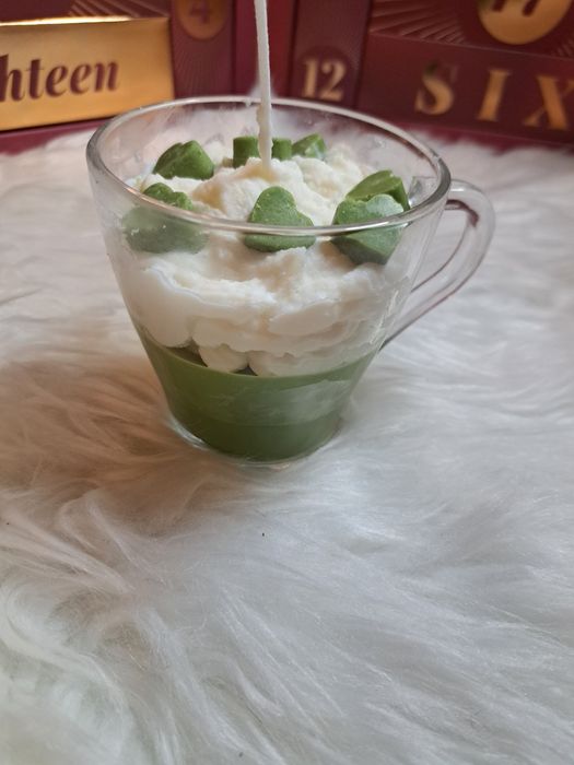 Świeczka matcha handmade