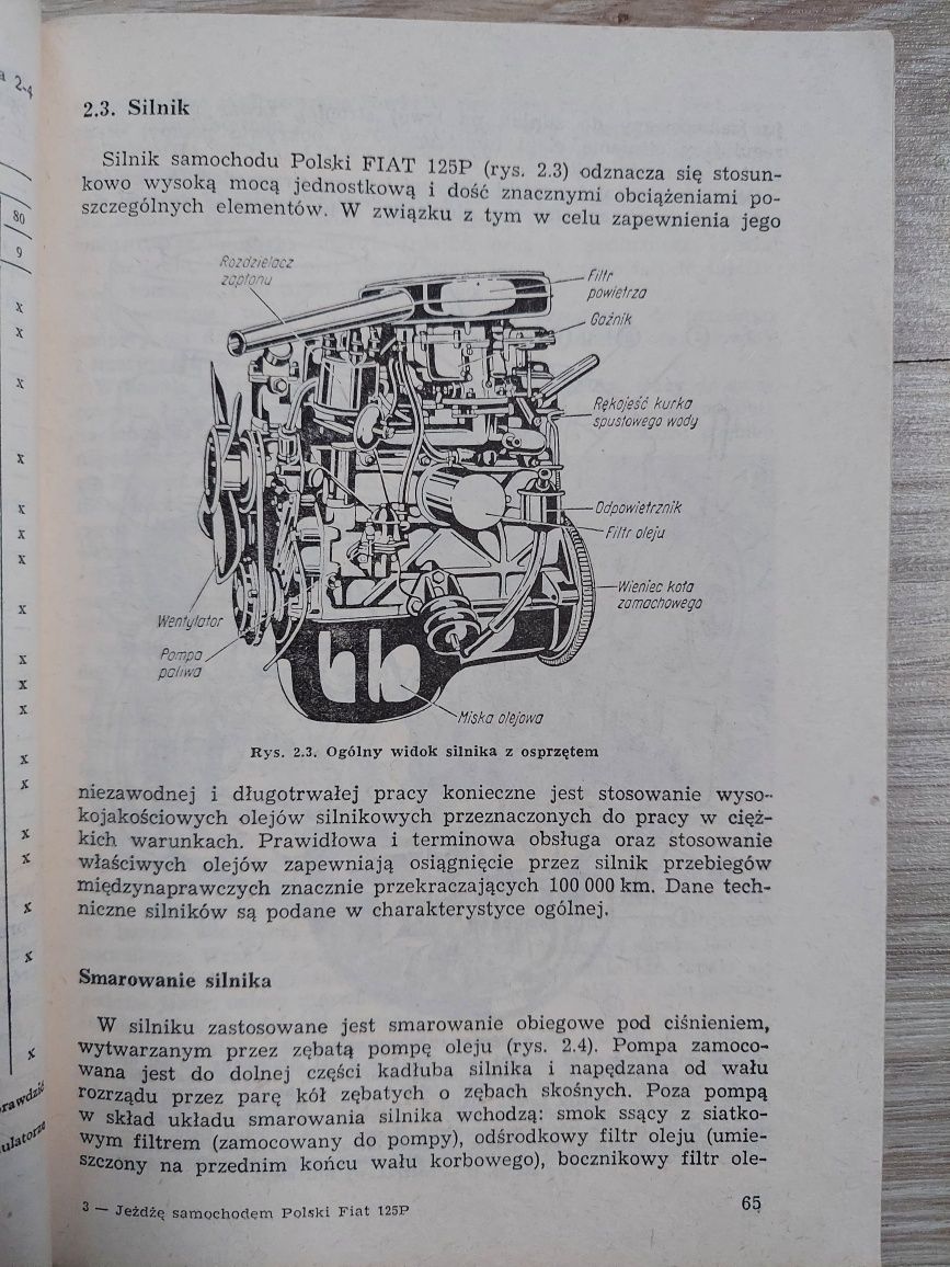 Jeżdżę samochodem Polski FIAT 125p Wojciech Szenejko, instrukcja