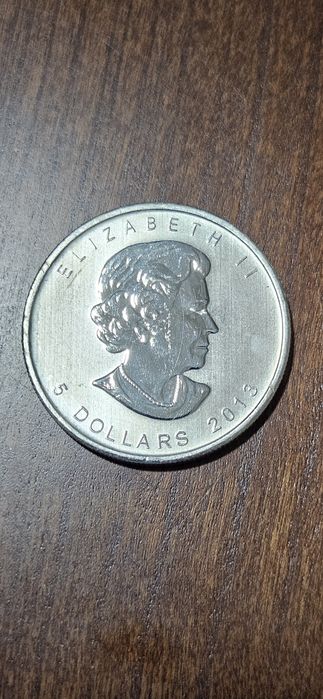 5 долларов, 1 унция, серебро 999