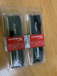 HyperX FURY black, red 8GB, 16gb (2x8gb) DDR3, 1866Mhz. PC3-14900