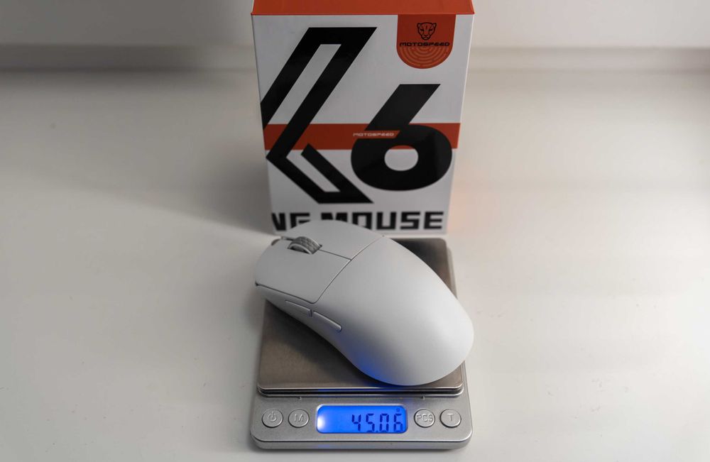 Миша Motospeed Darmoshark X6 MAX, M5 PRO 8K ресивер, PAW3950, 43 грами