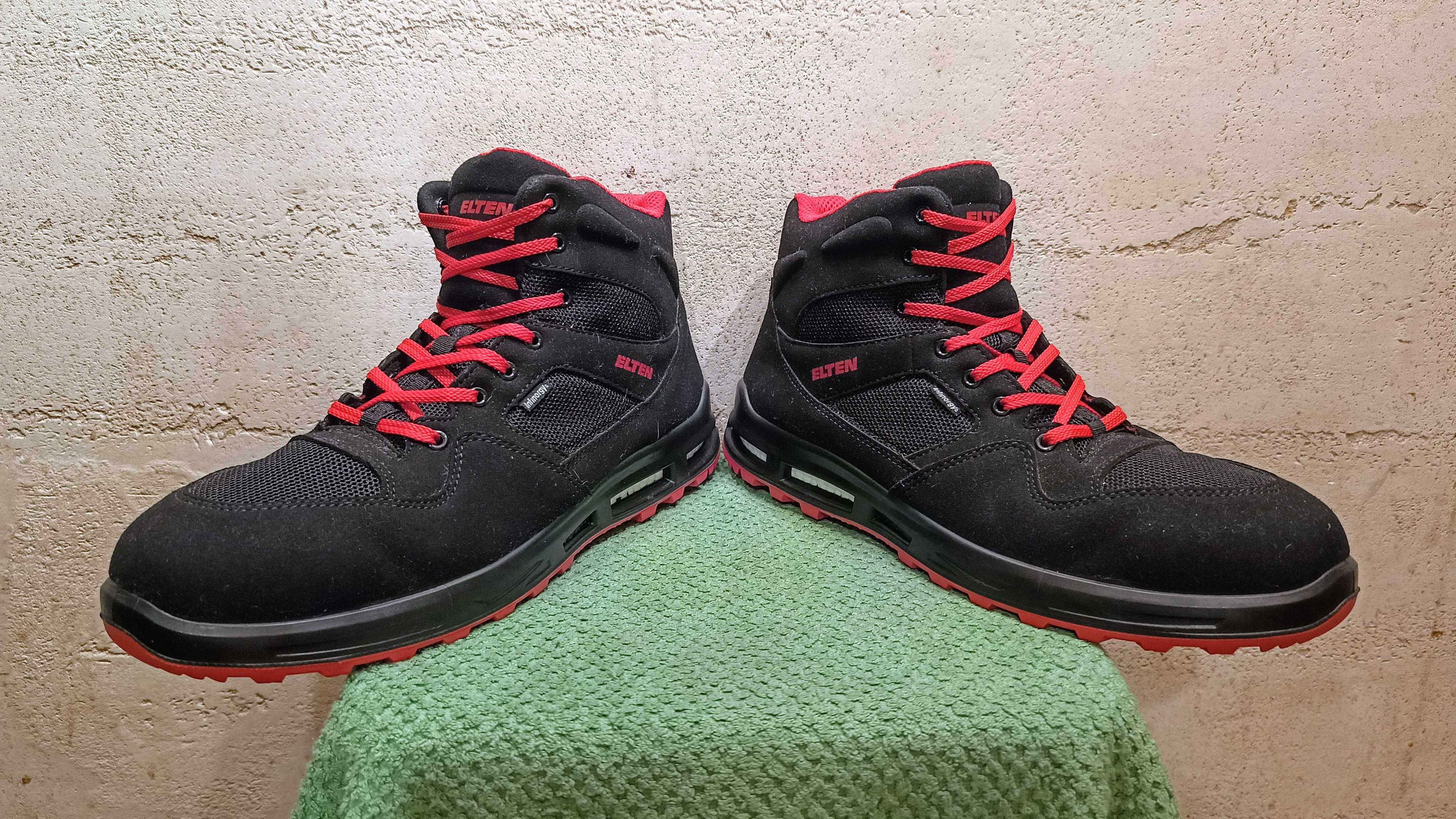 Wysokie buty robocze ELTEN LAKERS XXT MID ESD S1P SRC r.47 jak nowe