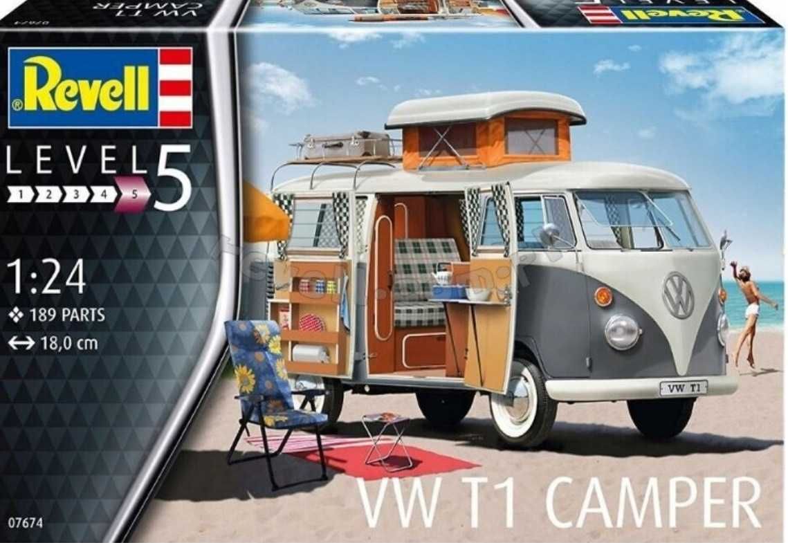 Model do sklejania Rvell 07674 VW T1 Camper