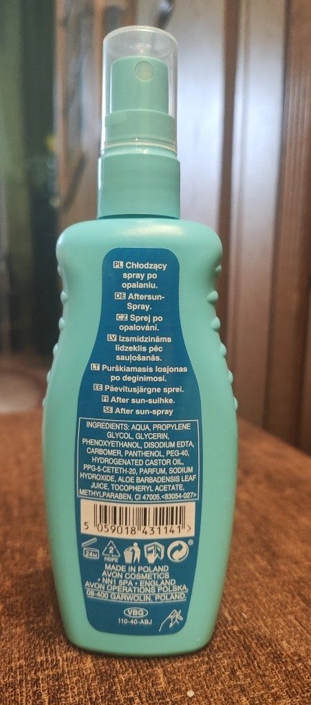 Chłodzący spray po opalaniu z wit. C