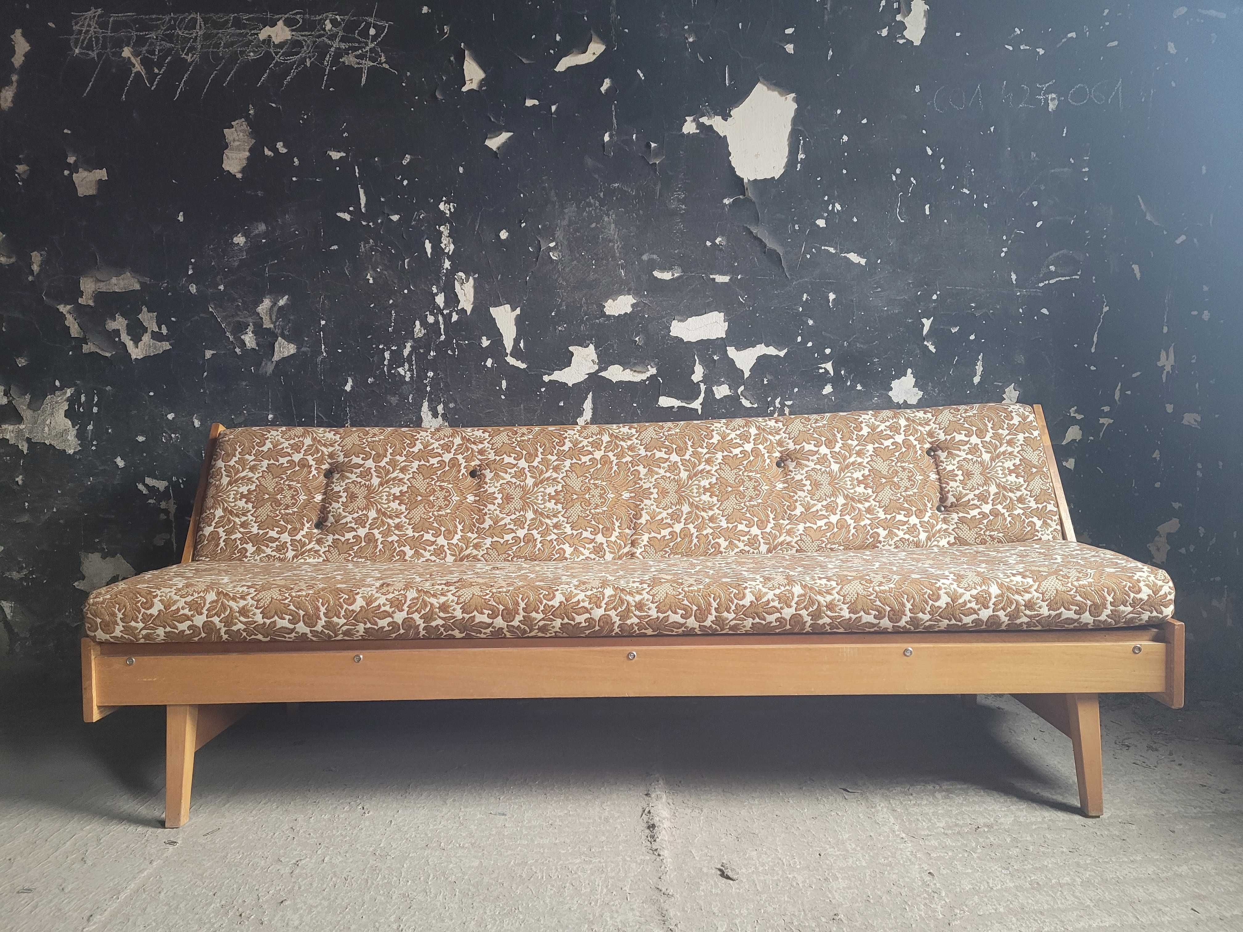 Sofa vintage Unikat Czechoslowacja lata 60 design prl