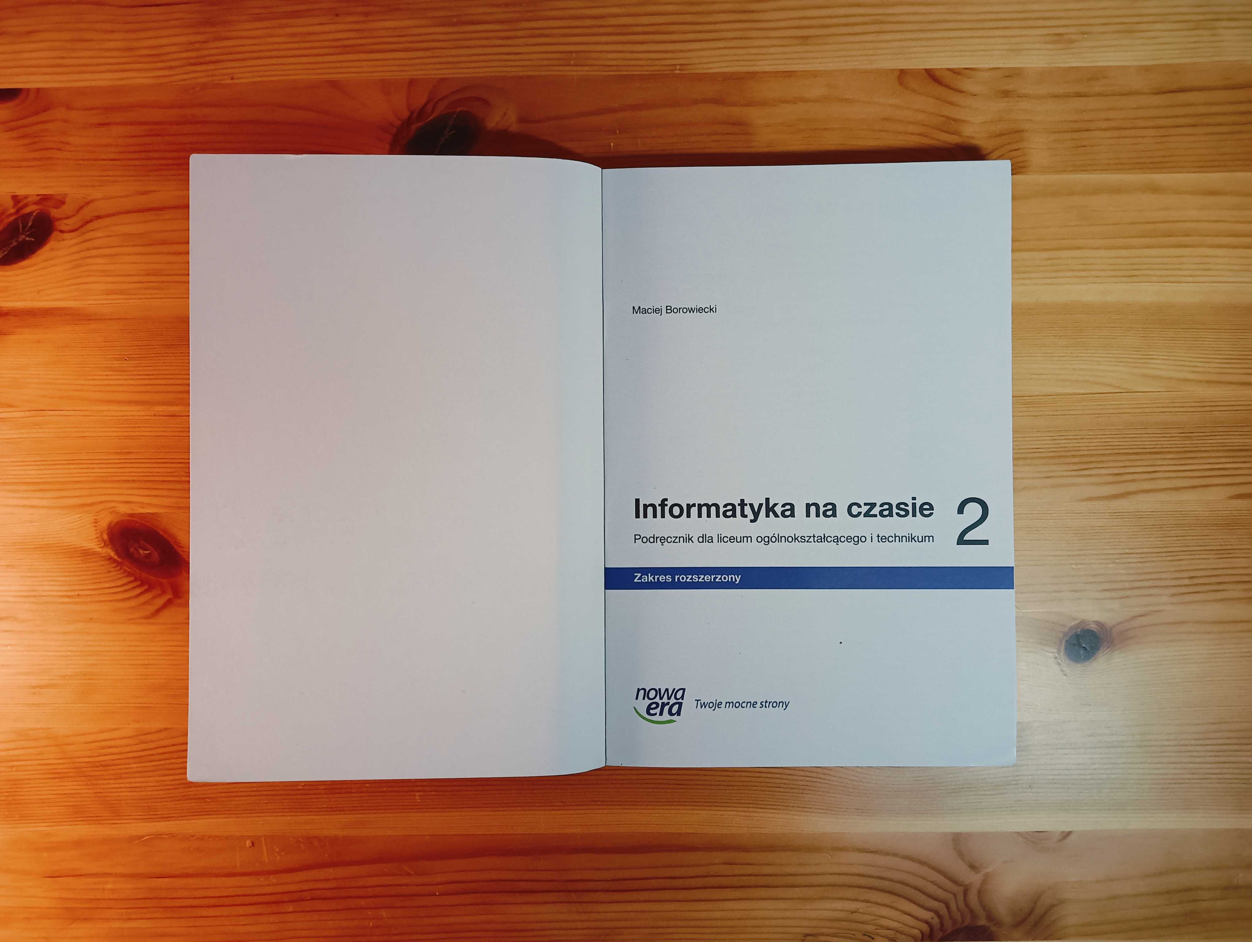 ,,Informatyka na czasie" | Część 2 z. rozszerzony | W. Nowa Era