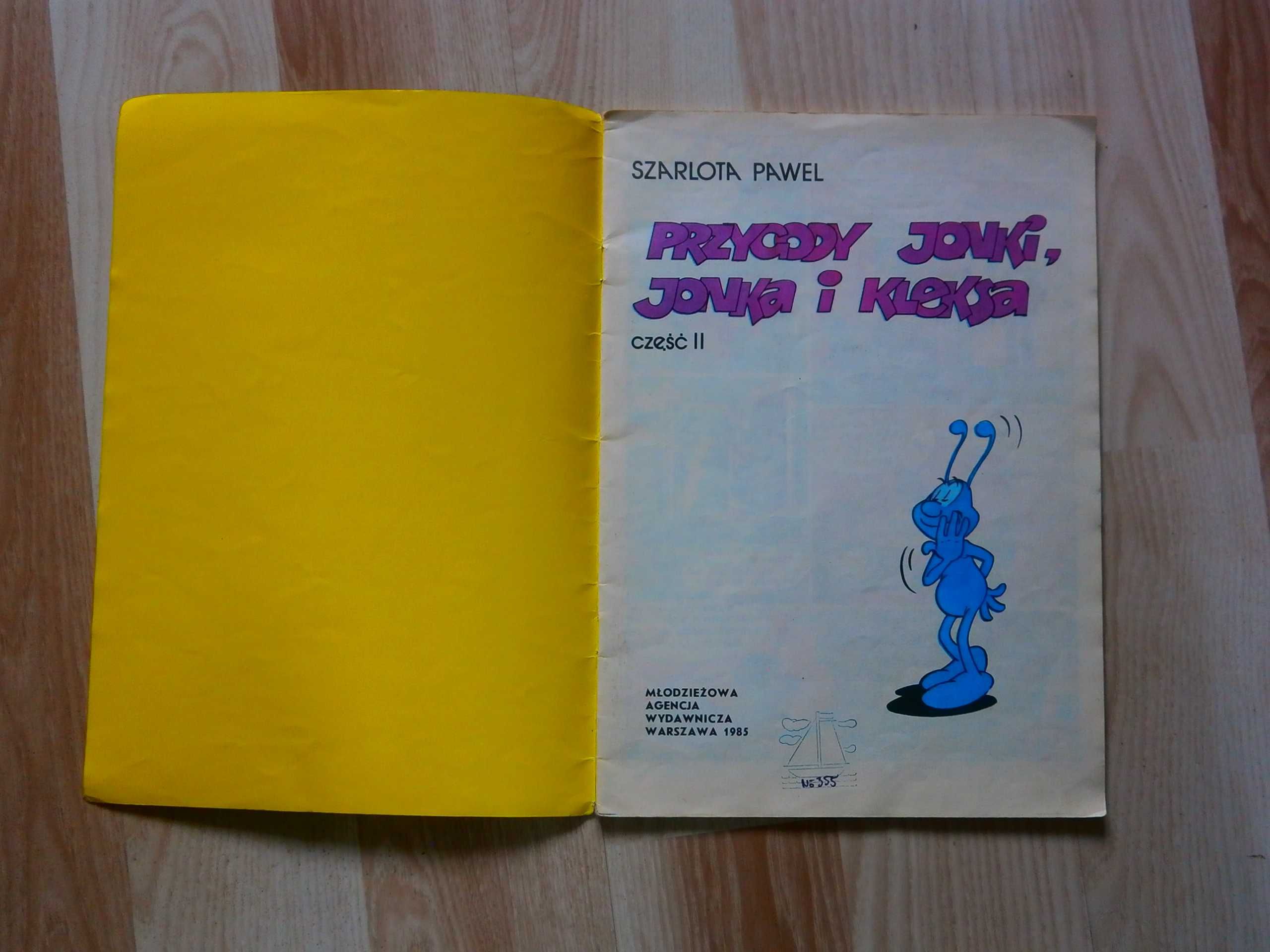 Przygody Jonki Jonka i Kleksa cz2 1985 wyd II