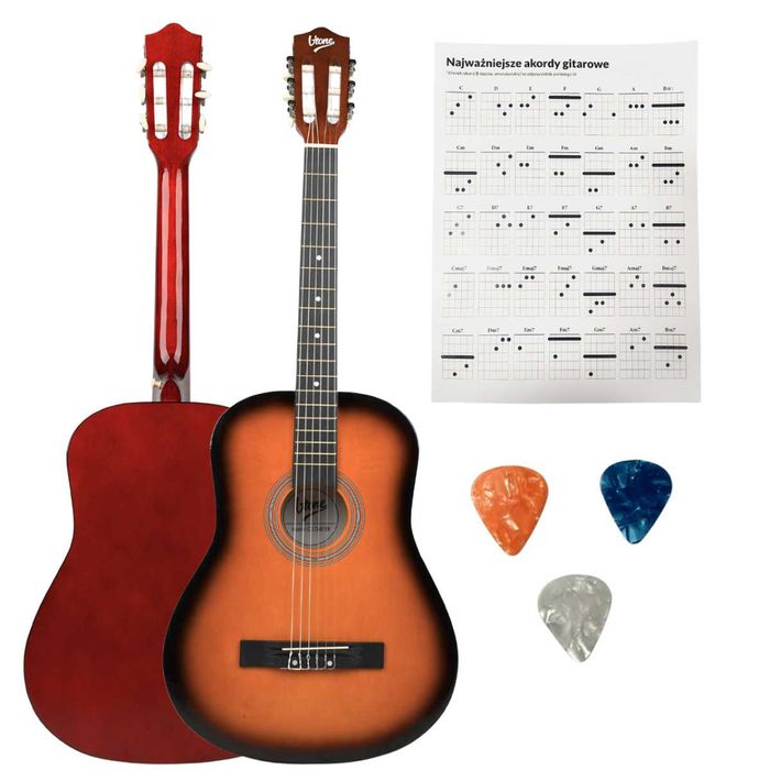 Gitara klasyczna 4/4 V-TONE BCG SB + kostki