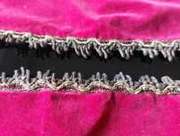 Conjunto de naperons vintage em cor de rosa