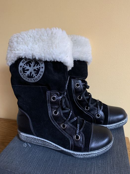 Сапоги зимние р. 39-40 натуральная замша