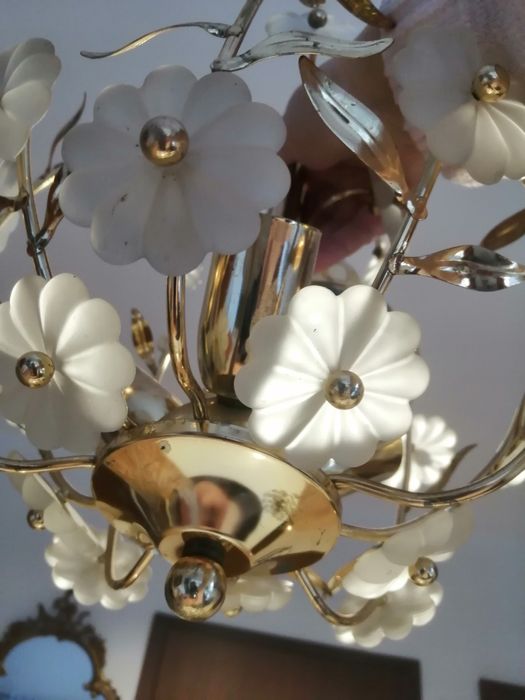 2 żyrandol mosiężny