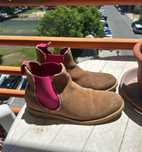 Botas mulher cano curto camurça