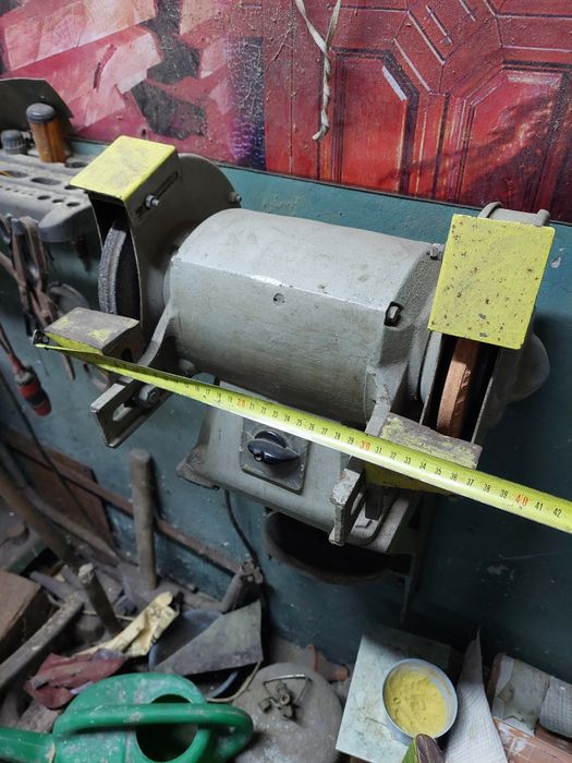 Szlifierka stołowa PRL dwutarczowa