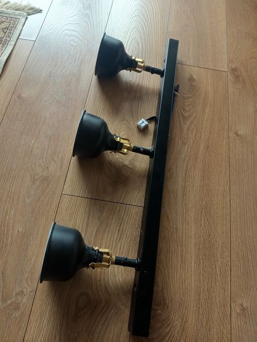 Lampy kinkiety ładne jak nowe ! Czarne Ikea kinkiet 3 sztuki