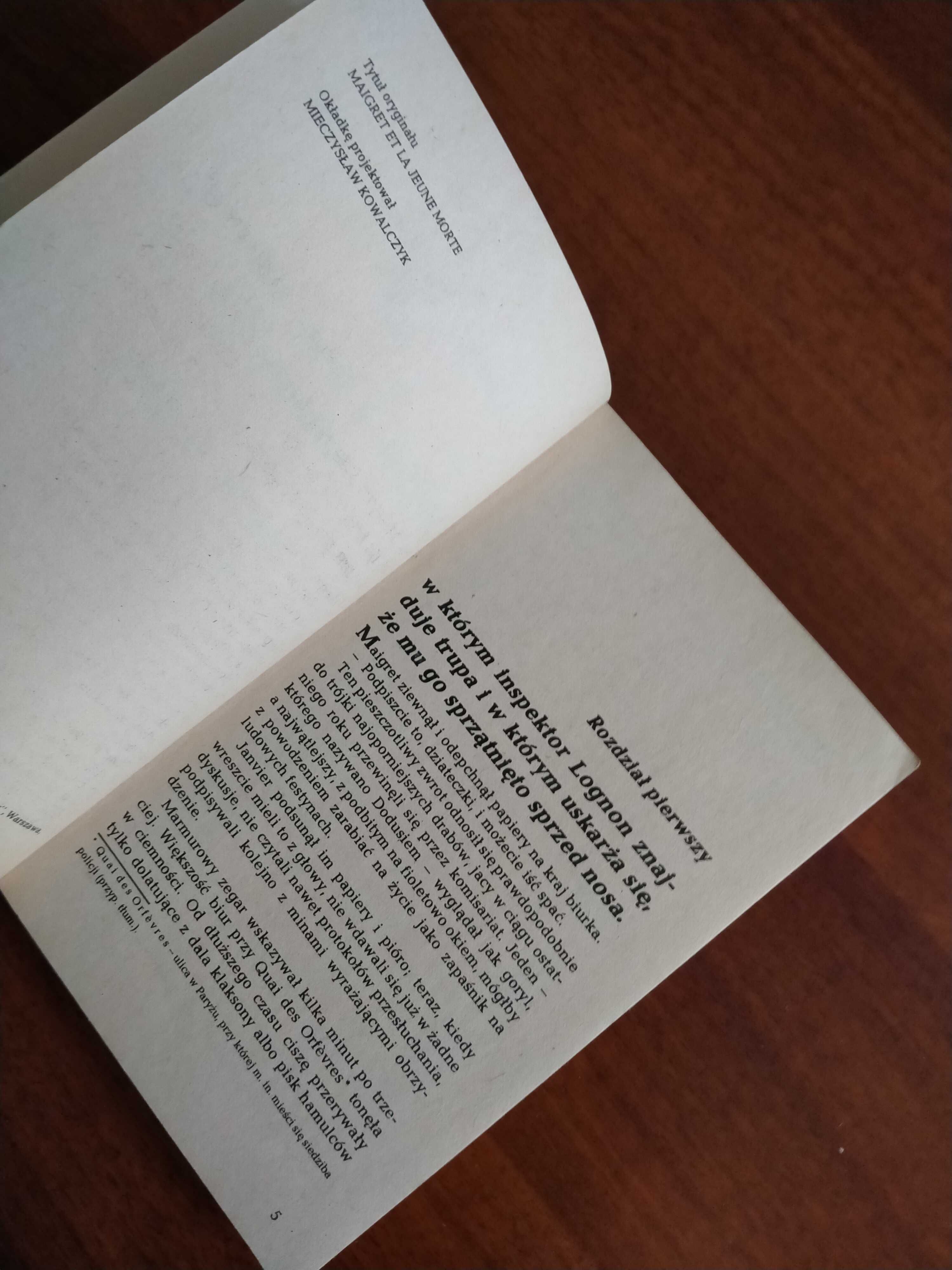 Maigret i trup młodej kobiety, Georges Simenon, kryminał, PRL