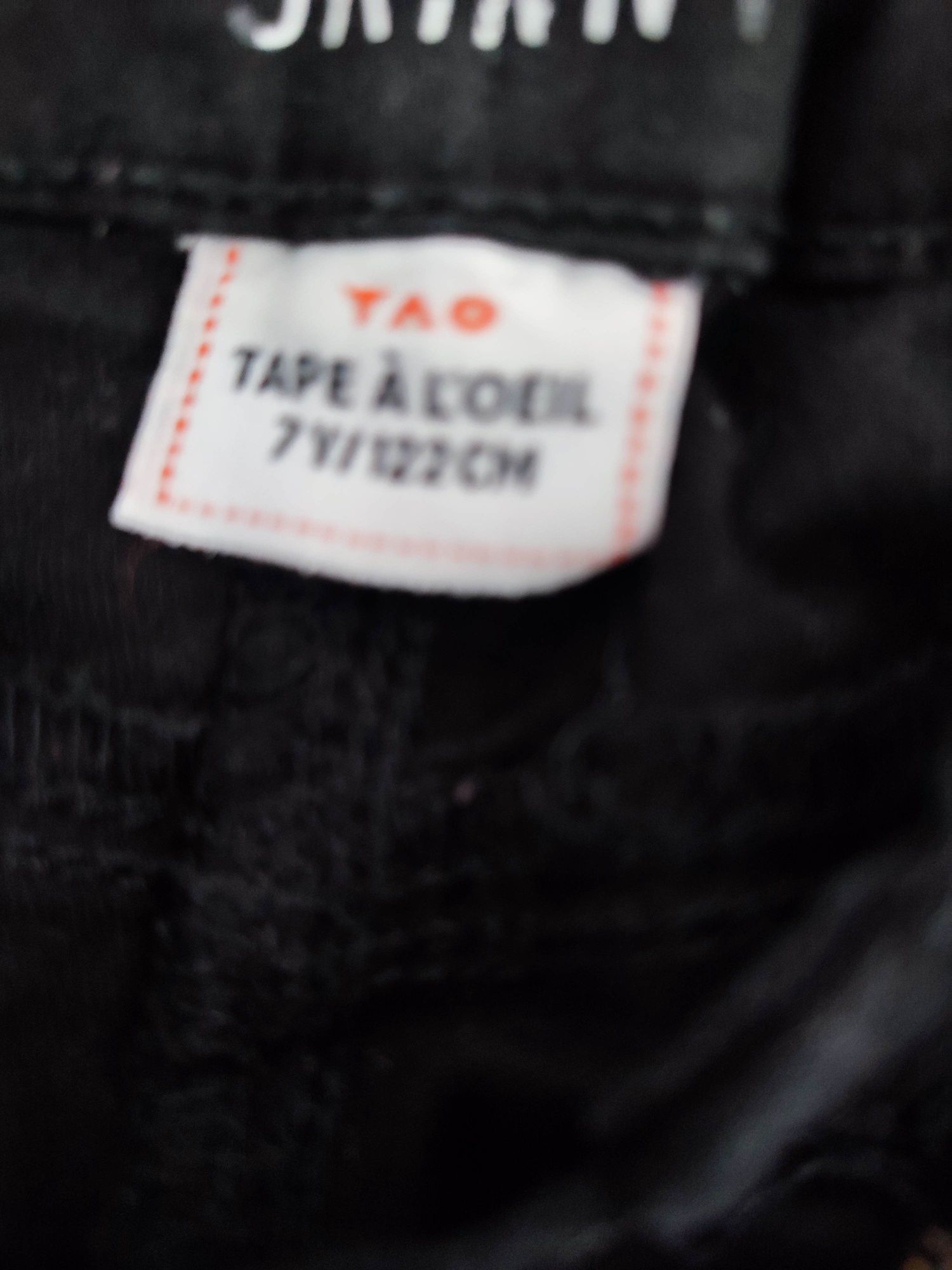 Spodnie rurki czarny jeans Tape a L'oeil