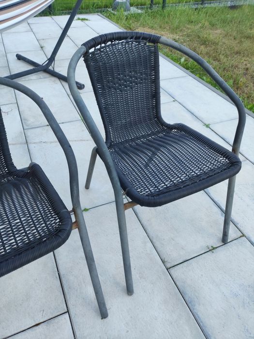 Krzesła 2 szt ogrodowe
